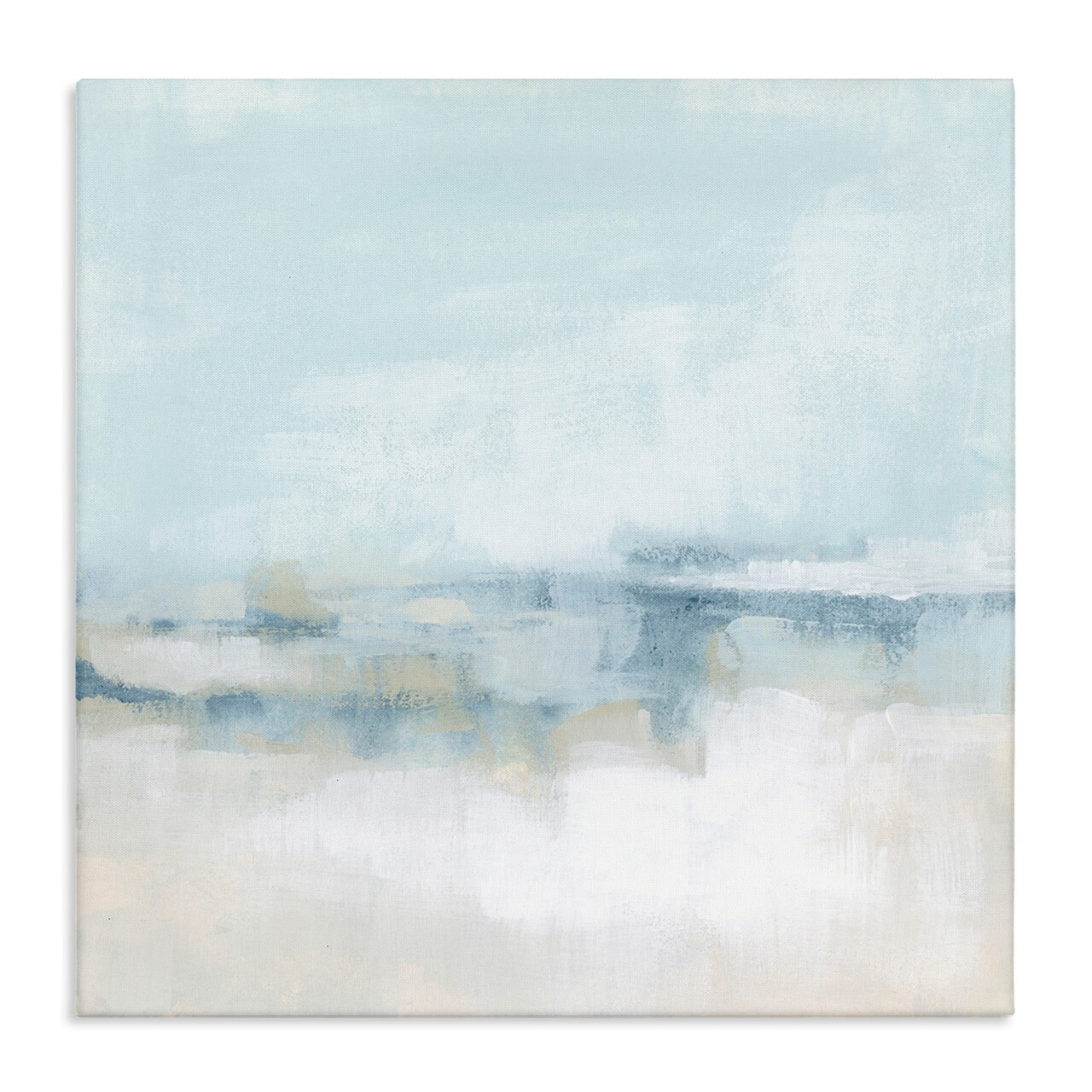Stupell Industries Abstract Cloudy Landscape Blue Fog Canvas Wall Art